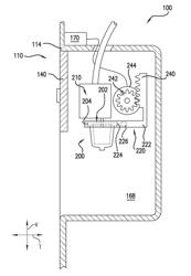 Refrigerator appliance and method for use with single serve dispenser