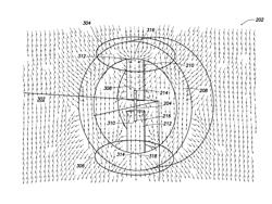 Magnetic field sensing tool with magnetic flux concentrating blocks