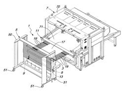 STRIP SUPPORT AND ALIGNMENT DEVICE, PARTICULARLY FOR STRIPS TO BE CUT IN A CUTTING MACHINE