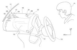 Device for visually confirming forward direction