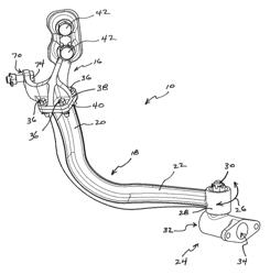 Air hose hanger for a rail way vehicle