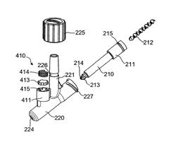 Medical spray-head with compressed gas assistance