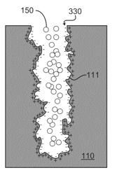 Energy storage device, method of manufacturing a porous structure for same, and microelectronic assembly and system containing same