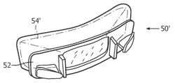 Pad assembly having outer casing and support element