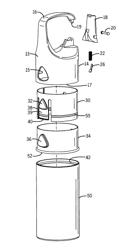 Carrier assemblies for portable dispensers