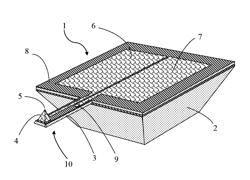 Vertical embedded sensor and process of manufacturing thereof