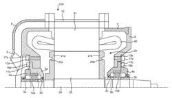 Rotary electric machine, bearing attaching and detaching jig, and bearing replacement method