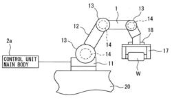 ROBOT CONTROL DEVICE FOR UPDATING ROTATION ANGLE BY PLURALITY OF ROTATION ANGLE DETECTORS