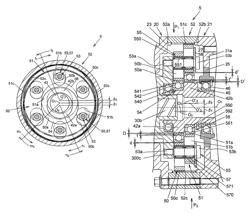 Speed reduction mechanism, and motor torque transmission device including the speed reduction mechanism