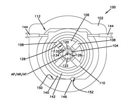 HYDRAULIC RADIAL PISTON DEVICE WITH IMPROVED PRESSURE TRANSITION MECHANISM