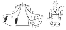 Garment for carrying a baby to provide skin-to-skin contact