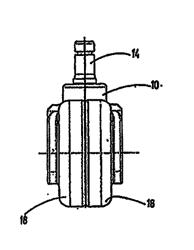 CASTOR WITH BRAKE DEVICE