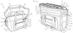 Soft-sided insulated container with inflatable wall structure