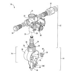 Eductor with backflow deflector