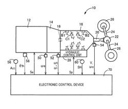 Vehicle transmission control device