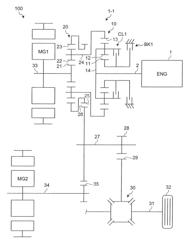 Hybrid vehicle driving device