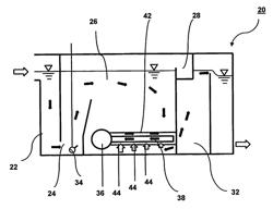 Dissolved air flotation device for liquid clarification