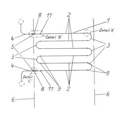 Method for producing and assembling superheater tubes of steam generators