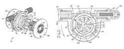 Variable displacement pump having rotating cam ring