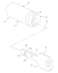 KEY AND LOCK CYLINDER