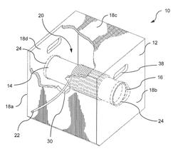 Inertia braking payout device and package system