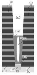 Method of making a vertical NAND device using a sacrificial layer with air gap and sequential etching of multilayer stacks