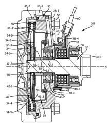 Viscous clutch and associated reservoir configuration