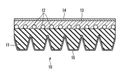 V-ribbed belt and method for manufacturing same