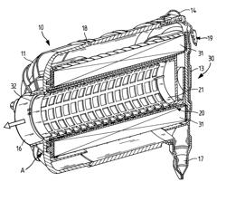 Air filter system, air filter element and method for exchanging an air filter element