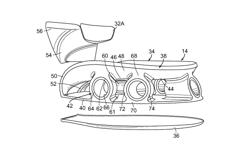 Article of footwear with support assembly having tubular members