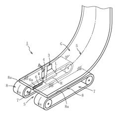 Method for cutting plate-like glass, and cutting device therefor