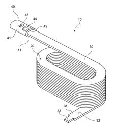 COIL END CONNECTING STRUCTURE