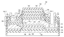 SLOPED TERMINATION IN MOLYBDENUM LAYERS AND METHOD OF FABRICATING