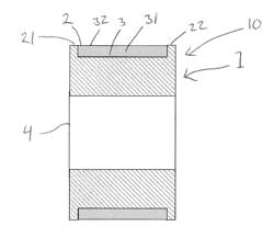 BEARING COMPONENT PART, BEARING COMPONENT AND PROCESS FOR MANUFACTURING A BEARING COMPONENT