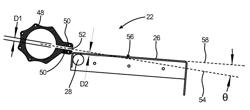 Feed device for linear airflow separator