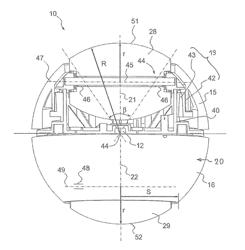 SPHERICAL WHEEL INTENDED FOR MOVING A VEHICLE AND VEHICLE USING THE WHEEL