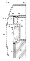 Removable header for a shower door track assembly