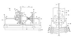 Chuck device and hoop winding device