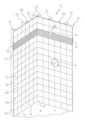 Molded wall unit including a corner bracket