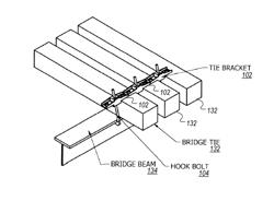 Bridge tie fastener system