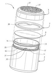 Child-resistant air freshener container