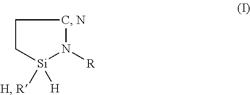 HYDRIDOSILAPYRROLES, HYDRIDOSILAAZAPYRROLES, THIASILACYCLOPENTANES, METHOD FOR PREPARATION THEREOF, AND REACTION PRODUCTS THEREFROM