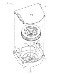 CENTRIFUGAL FAN WITH DUAL OUTLETS IN THE SAME DIRECTION AND FAN FRAME THEREOF