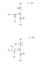 Resistive switching memory having a resistor, diode, and switch memory cell