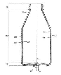 PREFORMS AND PROCESSES FOR MAKING BAG IN BOTTLE CONTAINERS