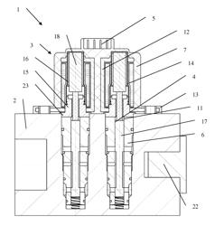 Electrohydraulic pilot control with two pressure control valves