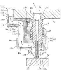 Tool holder for chip suction device and machine tool including the same