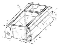 Pan chiller system having liquid coolant in direct contact with dividing walls