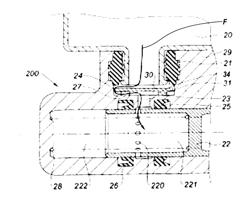 Master cylinder with flow limitation system