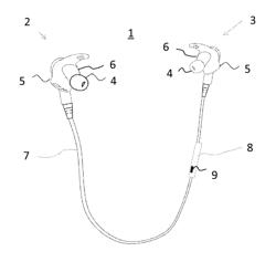 Fitting system for a headphone with physiological sensor